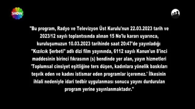 Show TV'den Kızılcık Şerbeti açıklaması galerisi resim 7