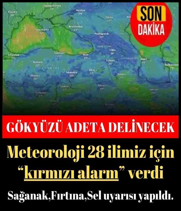 Meteoroloji'den 28 ile uyarı! galerisi resim 1