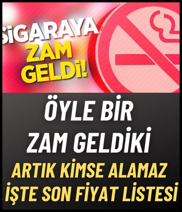 Sigaraya yeni zam yolda... Tiryakiler ayvayı yedi! galerisi resim 1