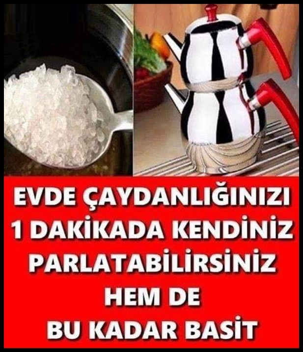 Evde çaydanlığınızı 1 dakikada  Parlatma Yöntemi galerisi resim 1