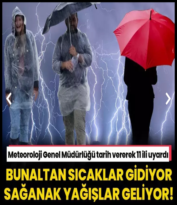 Sıcak havanın yerini sağanak yağışlar alıyor! galerisi resim 1