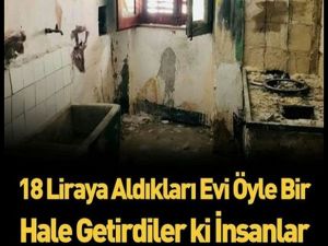 Evin son halini görmek için metrelerce kuyruk oluştu