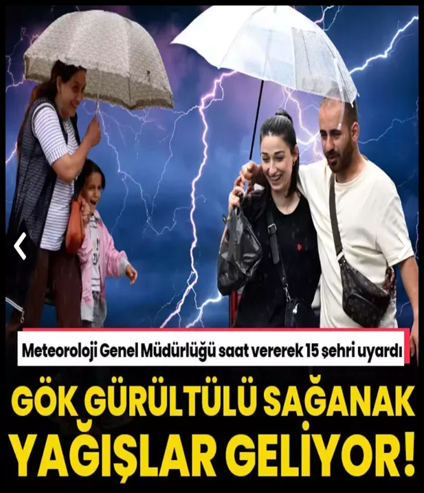 Sağanak yağışlar gök gürültüsü ve fırtına galerisi resim 1