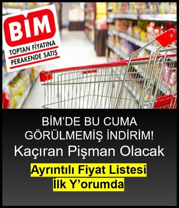 BİM Cuma İndirimli Ürünler Kataloğu galerisi resim 1