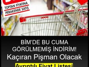 BİM Cuma İndirimli Ürünler Kataloğu