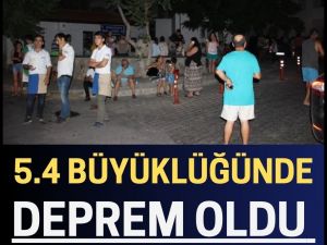 5,4 büyüklüğünde deprem oldu