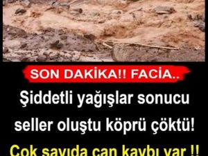 Yağmurun şiddetlenmesi ve oluşan sel sonucu can kayıpları var