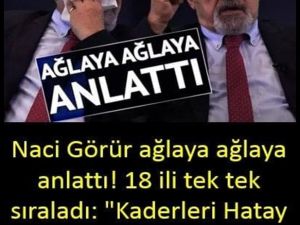 Naci Görür o illeri tek tek açıkladı