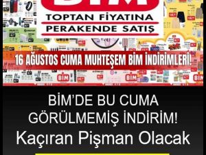 16 Ağustos BİM Aktüel Kataloğu