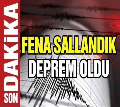 Deprem oldu. Afad duyurdu. Sarsıntı çevre illerden de hissedildi. galerisi resim 1