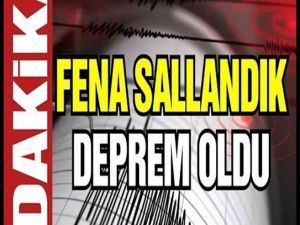 Deprem oldu. Afad duyurdu. Sarsıntı çevre illerden de hissedildi.