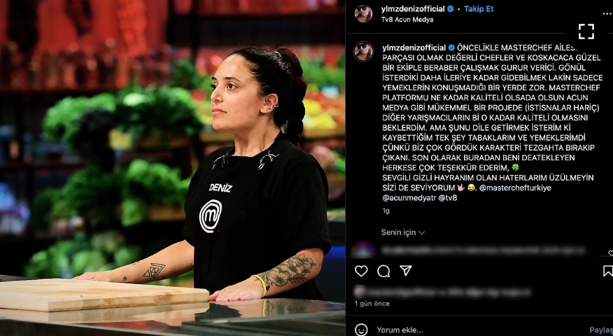 Masterchef Deniz elendikten sonra paylaştı galerisi resim 4