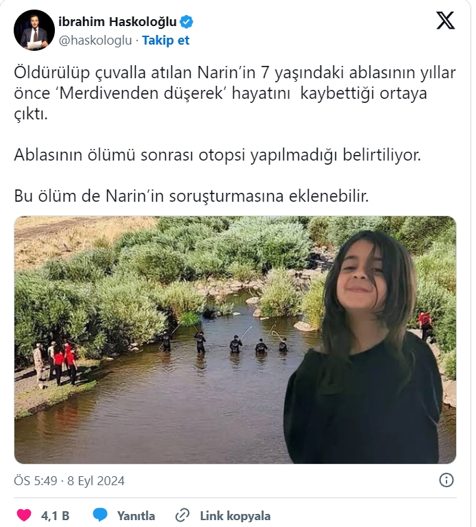 Narin'in ablasıyla ilgili dikkat çeken gelişme! galerisi resim 2