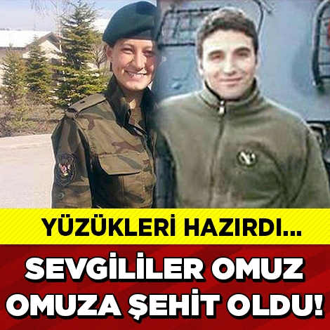 Sevgililer Omuz Omuza Şehit Düştü… galerisi resim 1