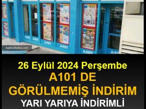 A101 de yarı yarıya indirim