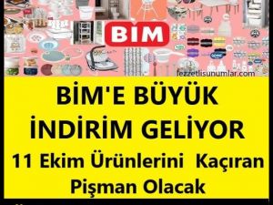 BİM market Ekim ayı indirimlerine başladı.