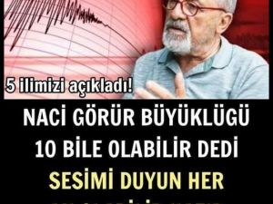 Deprem uzmanı Prof. Dr. Naci Görür açıkladı