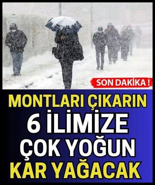 Çok Yoğun Kar Yağacak galerisi resim 1