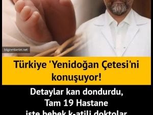 İşte o Hastaneler ve doktor isimleri