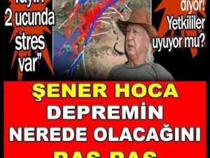 Şener Hoca Uyardı