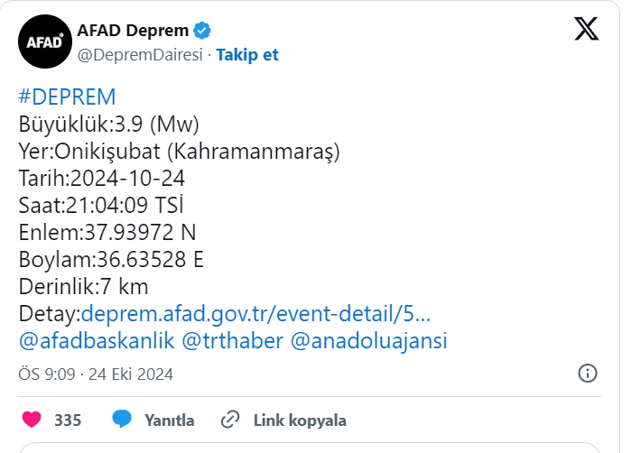 SON DAKİKA | AFAD duyurdu galerisi resim 2