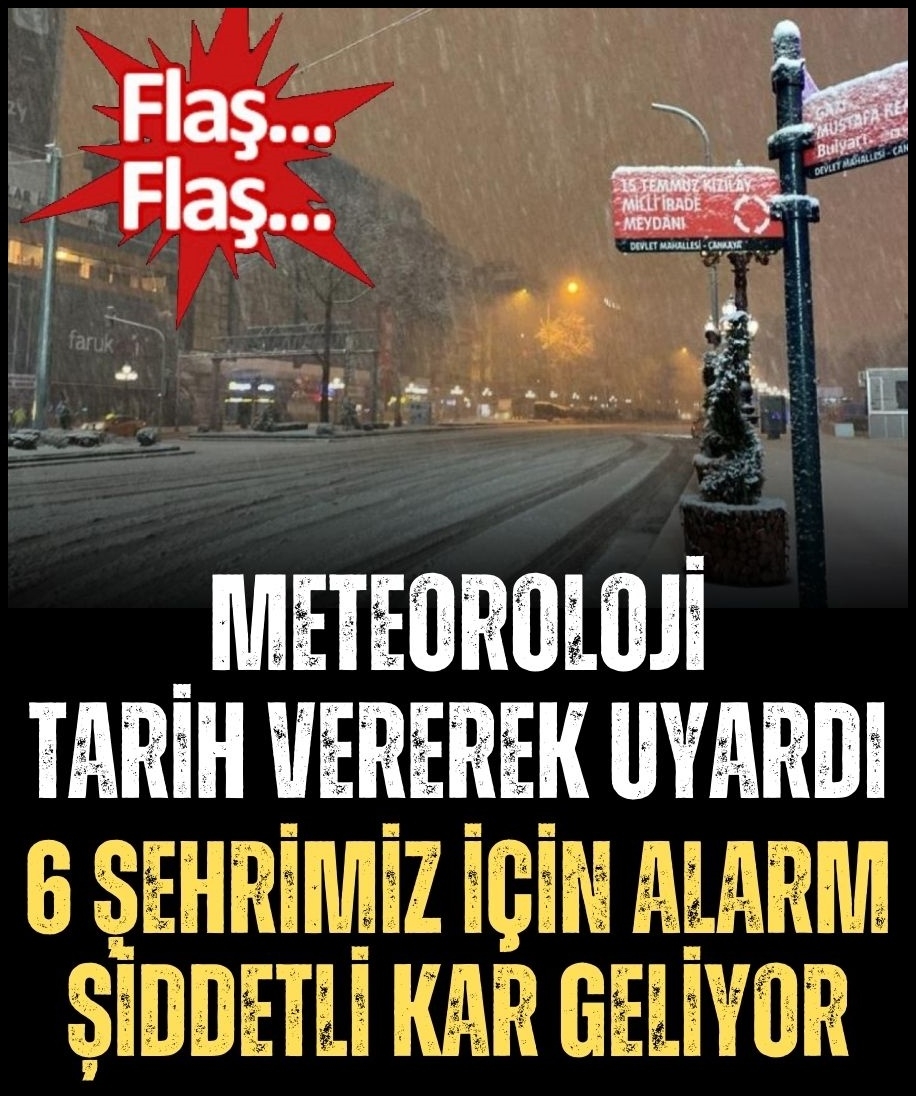 Meteoroloji Genel Müdürlüğü bazı iller için sağanak ve kar yağışı uyarıs galerisi resim 1