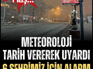 Meteoroloji Genel Müdürlüğü bazı iller için sağanak ve kar yağışı uyarıs