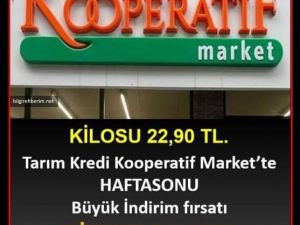 Cumartesi Pazar'a özel büyük indirim