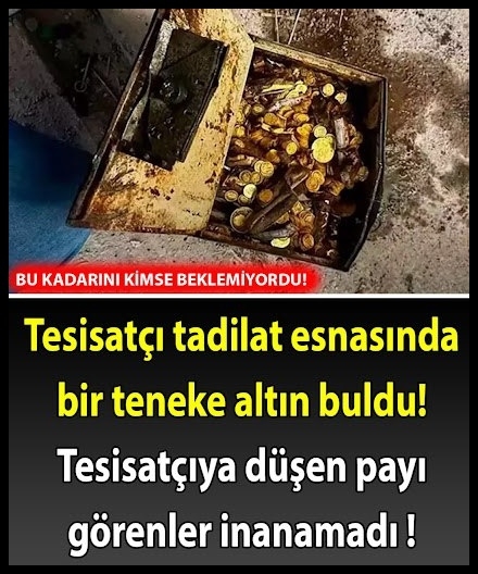 Teneke altını buldu hayatı değişti galerisi resim 1