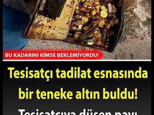 Teneke altını buldu hayatı değişti