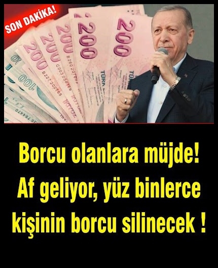 Yüzbinlerce kişinin borcu siliniyor galerisi resim 1