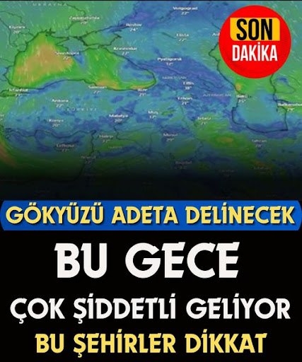 Meteoroloji Saat Vererek Uyardı galerisi resim 1