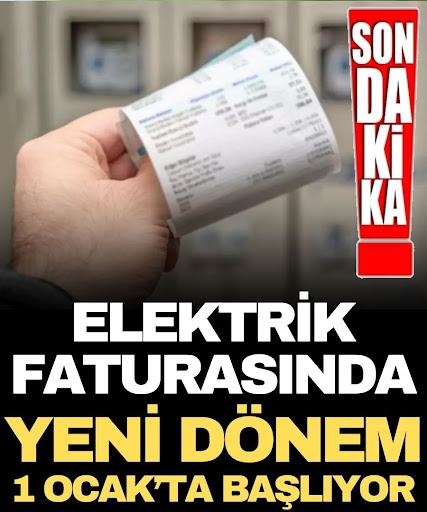 Elektrik Faturasında Yeni Dönem galerisi resim 1