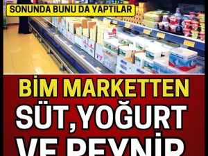 Bim marketten yoğurt, süt ve peynir alanlar dikkat