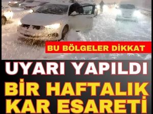 Meteoroloji’den yeni kar uyarısı