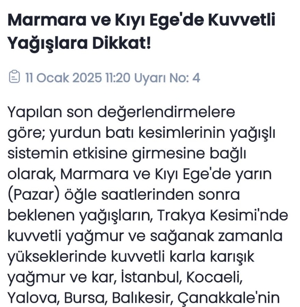 Marmara ve İstanbul'a kar geliyor galerisi resim 3