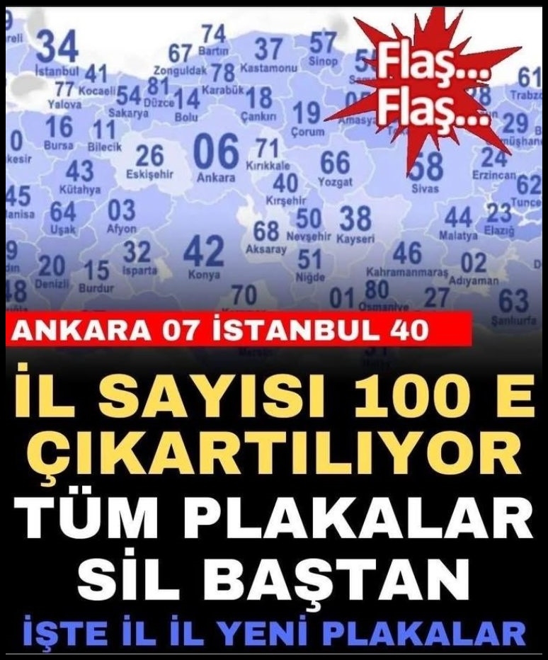 İl Sayısı 100'e mi Çıkıyor? galerisi resim 1