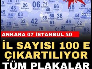 İl Sayısı 100'e mi Çıkıyor?