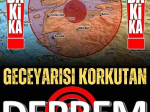 Gece Yarısı Korkuta Deprem Oldu.