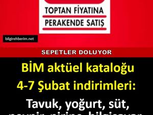 BİM de bu haftanın indirimli ürünleri