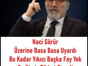 Prof. Dr. Naci Görür üzerine basa basa isim verdi .