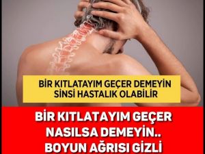 BİR KITLATAYIM GEÇER NASILSA DEMEYİN BOYUN AĞRISI