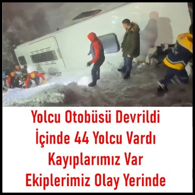 Otobüs içinde toplam 44 yolcu vardı. galerisi resim 1