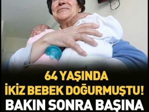 64 yaşındaki ikiz bebek sahibi oldu!