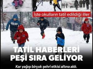 Haberler peşi sıra geliyor