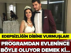 PROGRAMDAN EVLENİNCE BÖYLE OLUYOR DEMEK Kİ.. EDEPSİZLİĞİN DİBİNE VURMUŞL