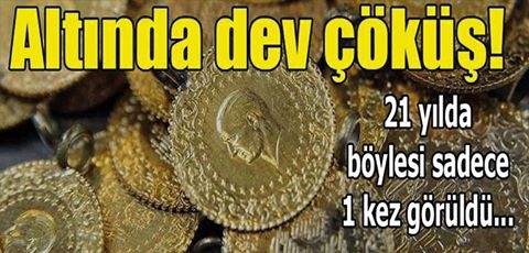 Altında Dev Çöküş... Çeyrek 200 TL Bandını Kırdı 150 TL'ye Doğru Yu galerisi resim 1