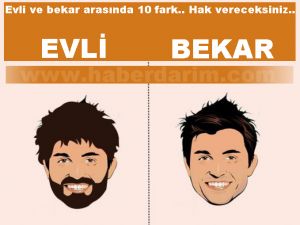 Evli ve bekar arasında 10 fark.. Hak vereceksiniz...