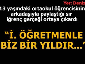 41 YAŞINDAKİ ÖĞRETMEN 13 YAŞINDAKİ KIZ ÖĞRENCİSİYLE...