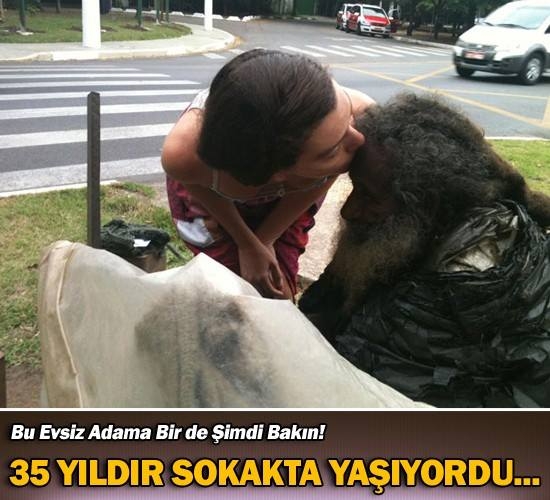 Bu Evsiz Adama Bir De Şimdi Bakın! 35 Yıldır Sokakta Yaşıyordu! galerisi resim 1